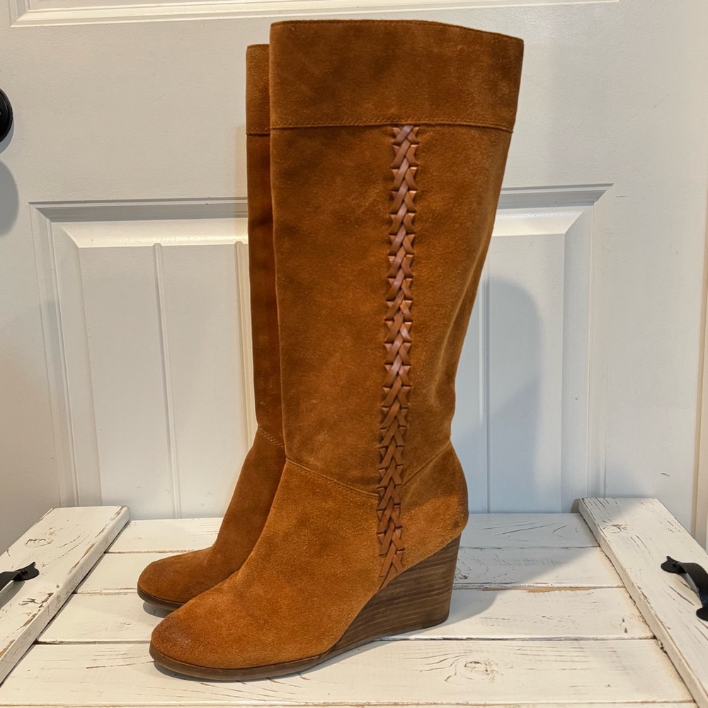 Lucky Brand Women's Tan Knee-High Boots Size 10M
